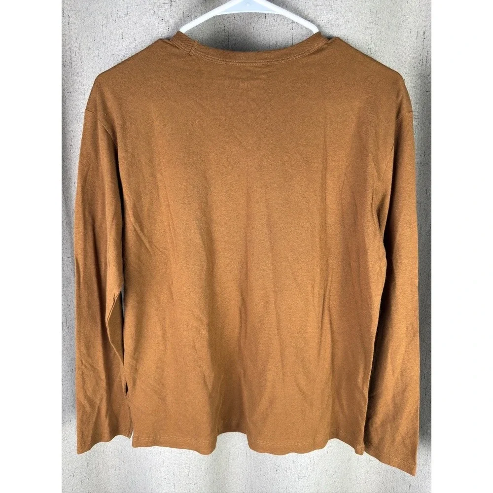Gap Pac-Man Graphic Tee Kids XL 12 Brown Excellent‎ Long Sleeve Arcade Shirt